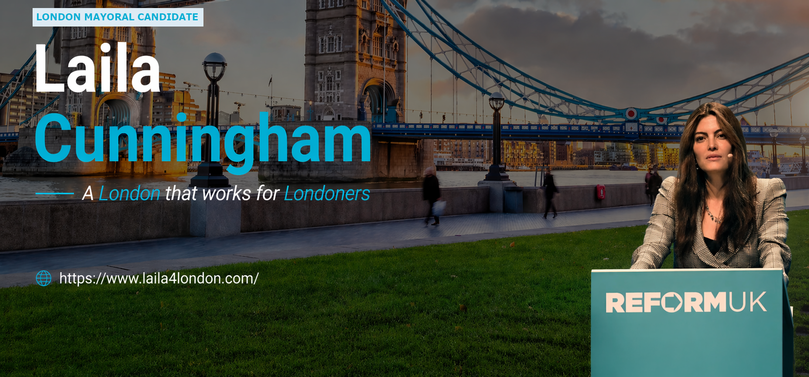 Laila Cunningham — London Mayor Candidate — A London that works for Londoners